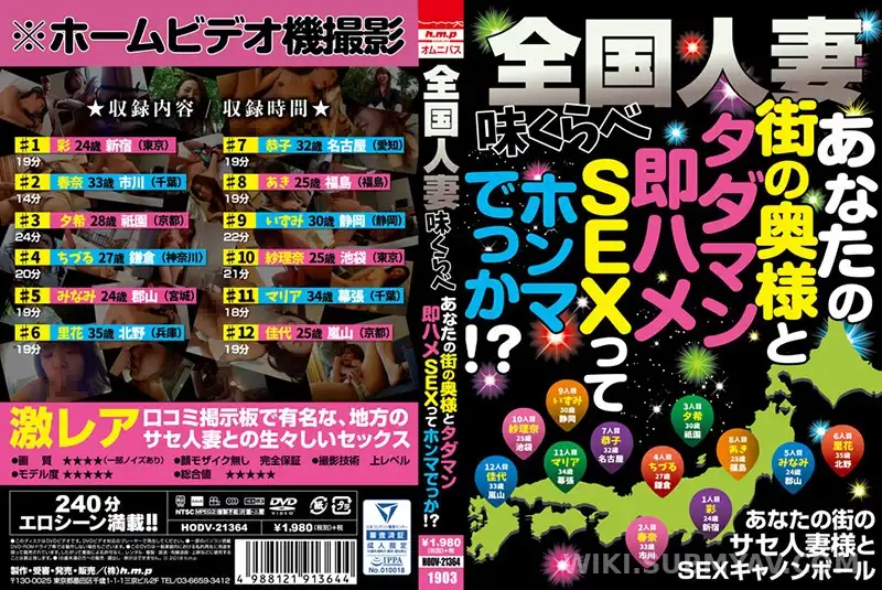 HODV-21364 전국 유부녀 품평회, 옆집 아줌마랑 공짜로 즉석 떡치기 실화냐?