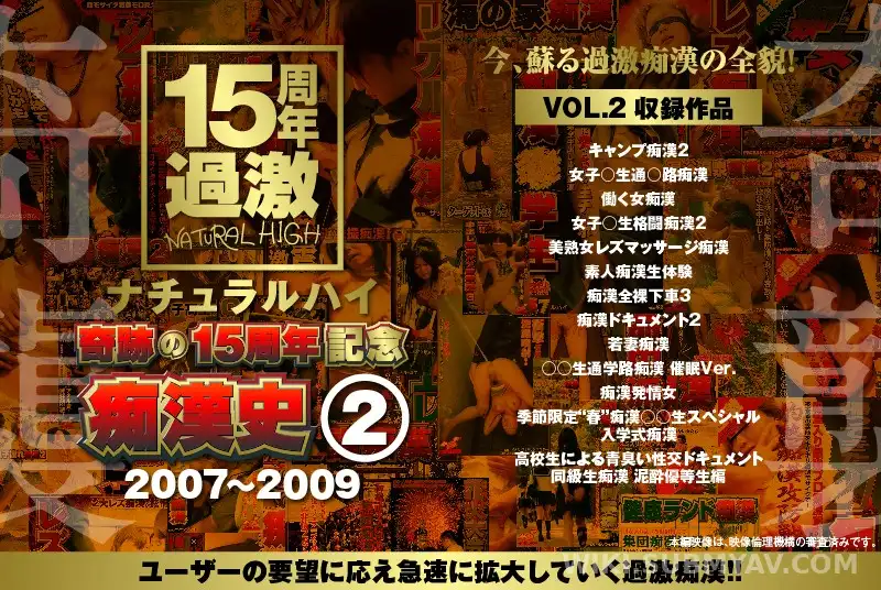 NHDTA-597-B-2 ナチュラルハイ奇跡の15周年記念 痴●史(2)2007-2009 VOL.2